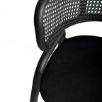 LeisureMod Ervilla Sedia da Pranzo Moderna – Comoda Poltrona Imbottita con Braccioli e Gambe in Ferro Nero, per Cucina, Sala da Pranzo, Caffè, Ristorante