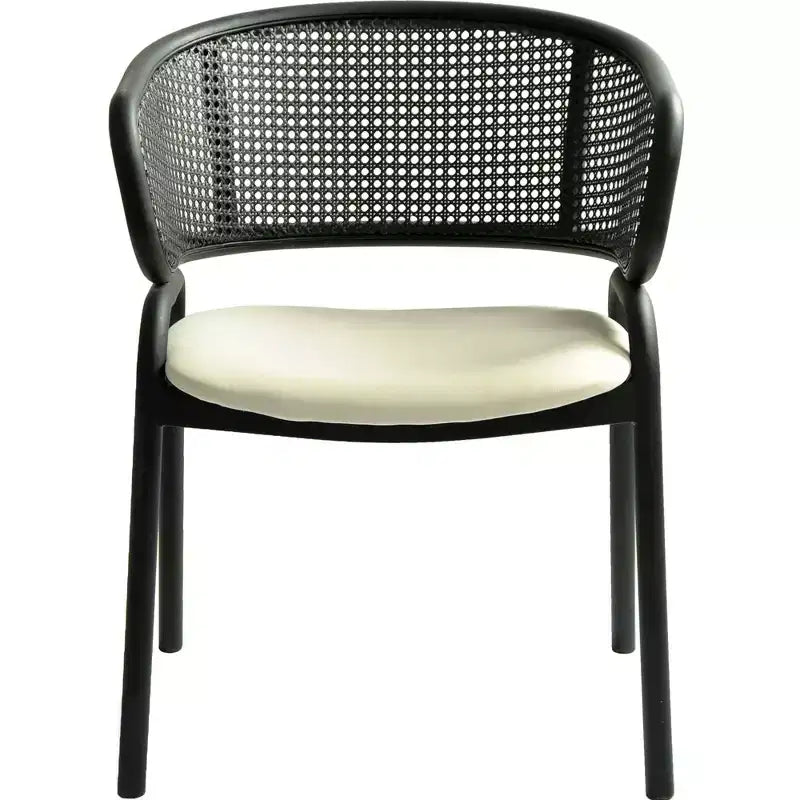 LeisureMod Ervilla Sedia da Pranzo Moderna – Comoda Poltrona Imbottita con Braccioli e Gambe in Ferro Nero, per Cucina, Sala da Pranzo, Caffè, Ristorante