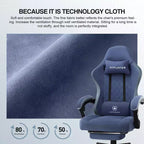 GTPLAYER Sedia da Gaming Sedia da Ufficio in Tessuto con Braccioli a Collegamento Sedia Ergonomica da Computer