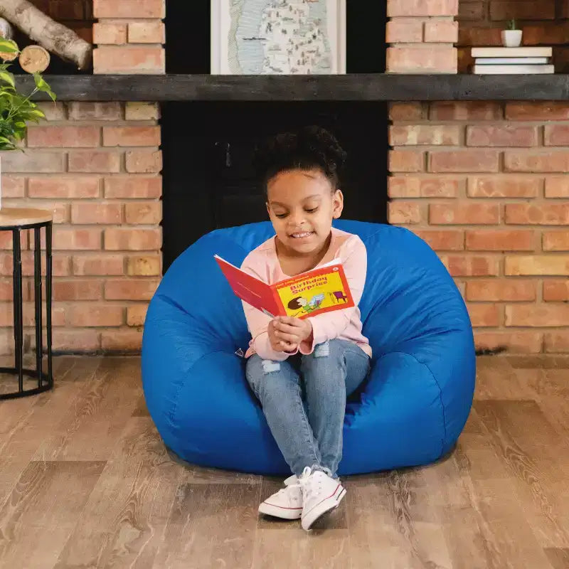 Poltrona a sacco classica Big Joe, resistente, in misto poliestere e nylon, per bambini