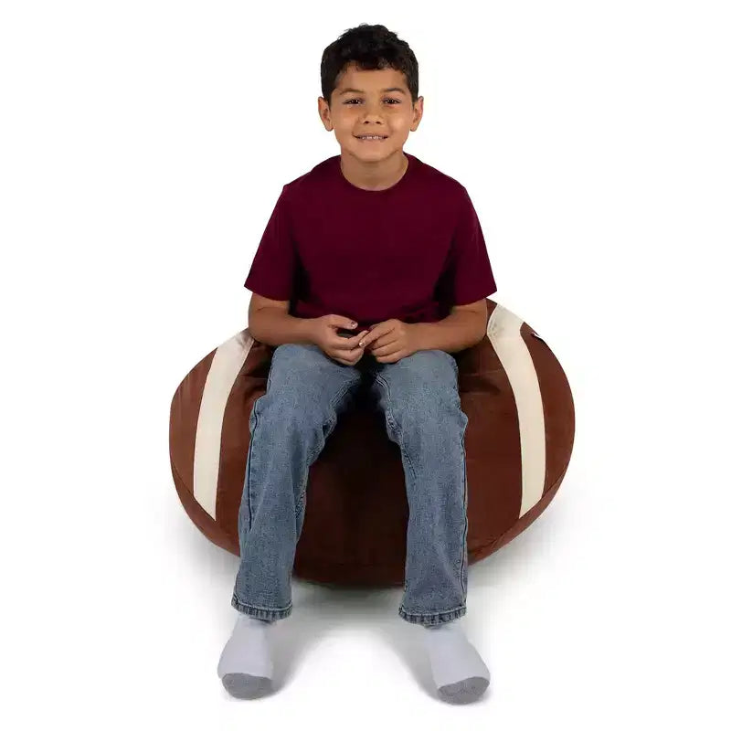 Poltrona sacco Big Joe Sports Ball, morbido peluche di poliestere, per bambini