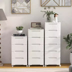 Costway Carrello Portaoggetti in Plastica a 6 Cassetti, 1 o 2 Pezzi, con 4 Ruote Universali, Mobile Cassettiera