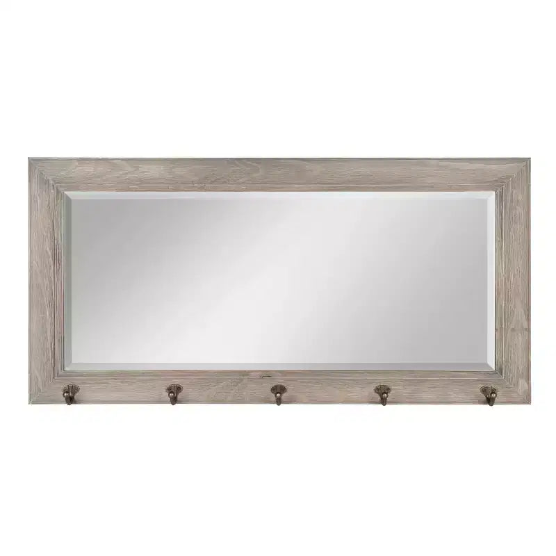 36 x 18 Pub Mirror with Metal Hooks - DesignOvation