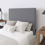 Testiera Merrick Lane in finto lino con rivestimento elegante, doppie opzioni di montaggio, stazione di ricarica con 2 prese, porta USB, porta USB-C