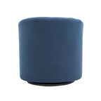 Poltrona girevole a barilotto in beige/blu/grigio scuro/grigio per 1 persona