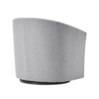 Poltrona girevole a barilotto in beige/blu/grigio scuro/grigio per 1 persona