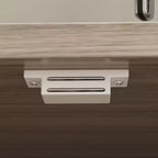 Madia da cucina in legno Famapy da 150 cm con ante in metallo, 3 cassetti e ripiani, per sala da pranzo