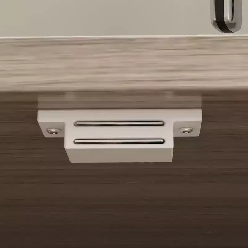 Madia da cucina in legno Famapy da 150 cm con ante in metallo, 3 cassetti e ripiani, per sala da pranzo