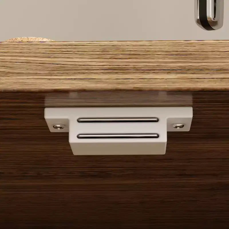Madia da cucina in legno Famapy da 150 cm con ante in metallo, 3 cassetti e ripiani, per sala da pranzo