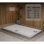 Materasso in schiuma memory gel pieghevole a tre sezioni portatile Continental Sleep da 3 pollici | Lati in rete traspirante con rivestimento ultra morbido, rimovibile e lavabile