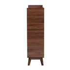 Baxton Studio Delaire Mobile portascarpe in legno finitura noce stile Mid-Century Modern