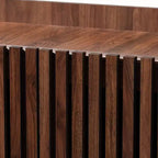Baxton Studio Delaire Mobile portascarpe in legno finitura noce stile Mid-Century Modern