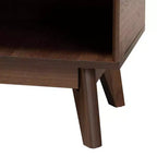 Baxton Studio Delaire Mobile portascarpe in legno finitura noce stile Mid-Century Modern
