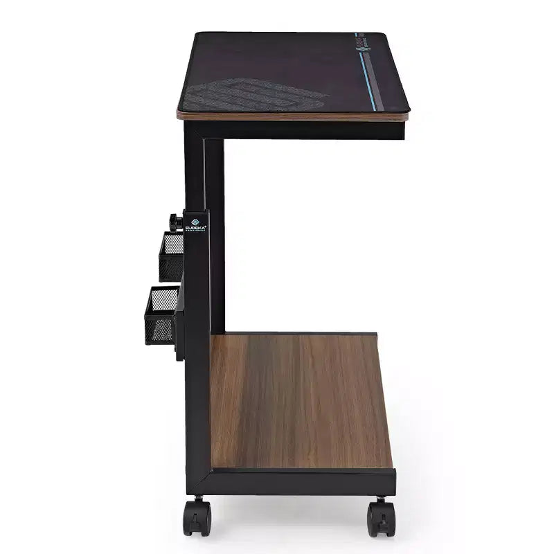 EUREKA ERGONOMIC Carrello Mobile per CPU Regolabile in Altezza con Tappetino per Mouse