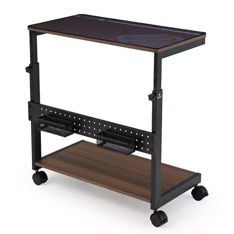 EUREKA ERGONOMIC Carrello Mobile per CPU Regolabile in Altezza con Tappetino per Mouse