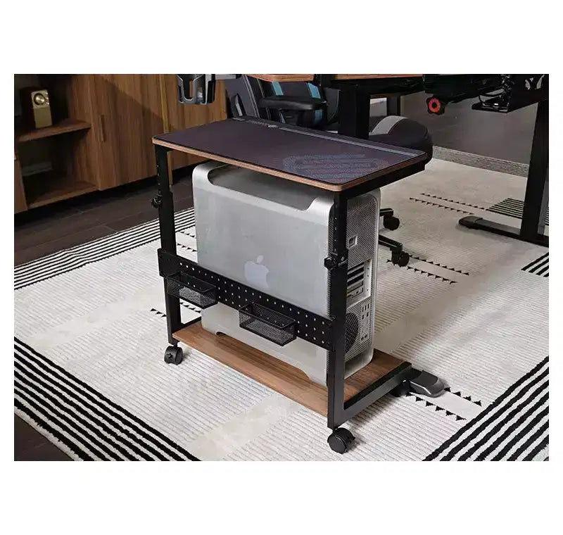EUREKA ERGONOMIC Carrello Mobile per CPU Regolabile in Altezza con Tappetino per Mouse