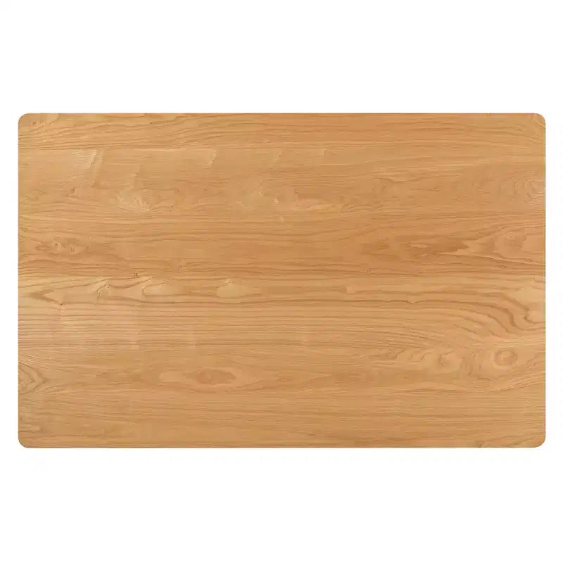 Set da pranzo Baxton Studio Sabelle Japandi in legno e rattan, 5 pezzi
