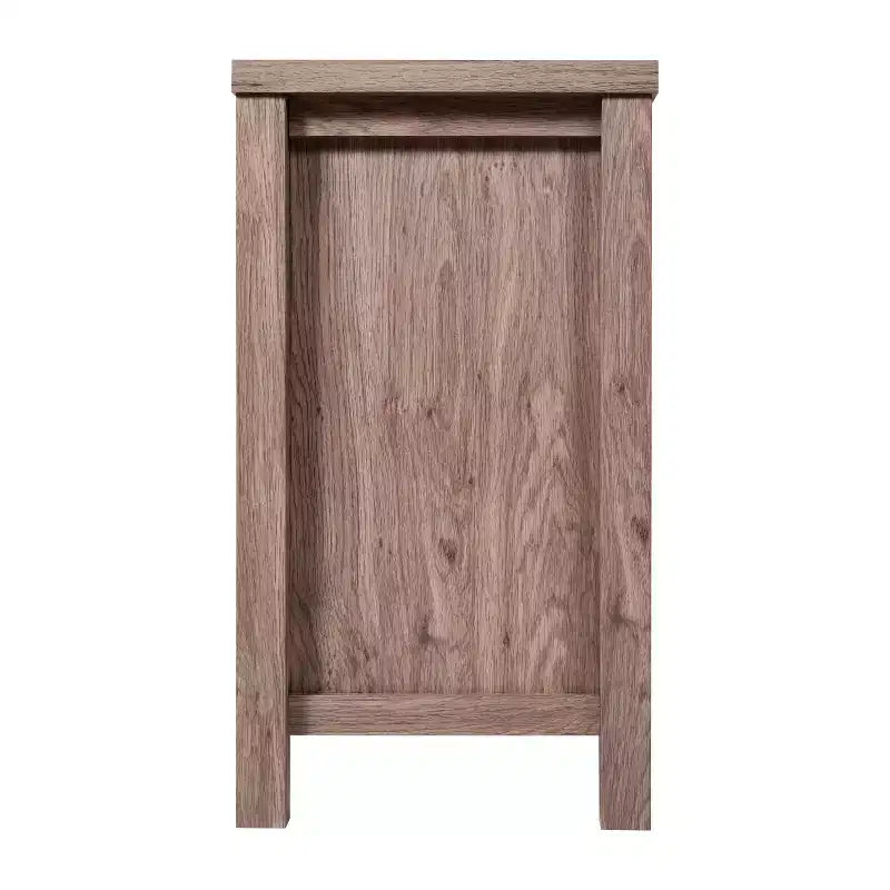 Mobile buffet a due cassetti in legno ingegnerizzato Merrick Lane con ripiano aperto, due ante in vetro temperato per sala da pranzo/cucina