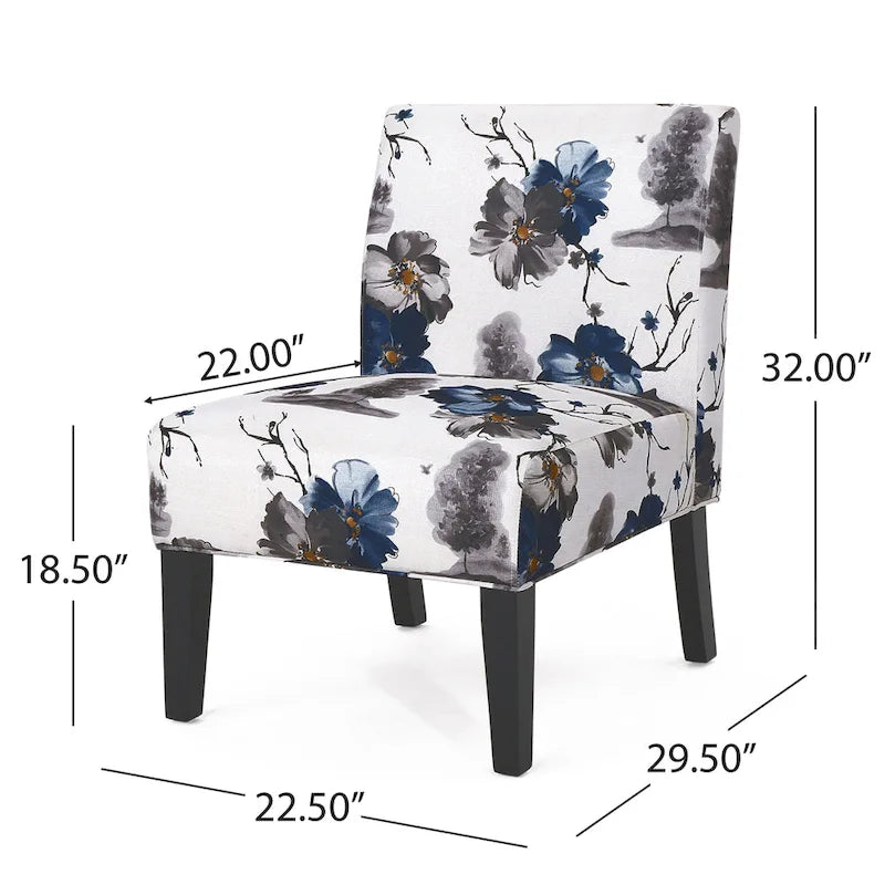 Poltrona singola accent "Slipper" in poliestere grigio scuro