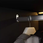 Famapy Vetrinetta Armadio Illuminazione a LED Ante in Vetro Guardaroba Nero
