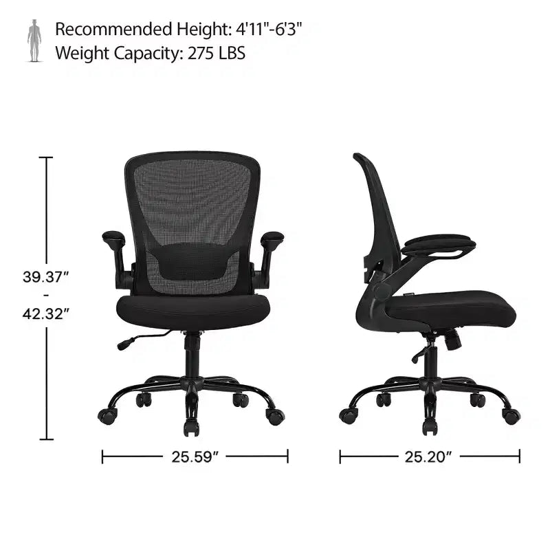 EUREKA ERGONOMIC Serie ONYX, Sedia da Ufficio Ergonomica