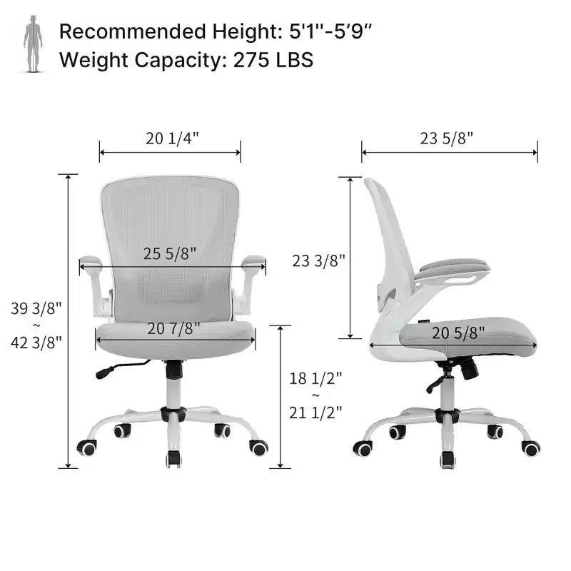 EUREKA ERGONOMIC Serie ONYX, Sedia da Ufficio Ergonomica