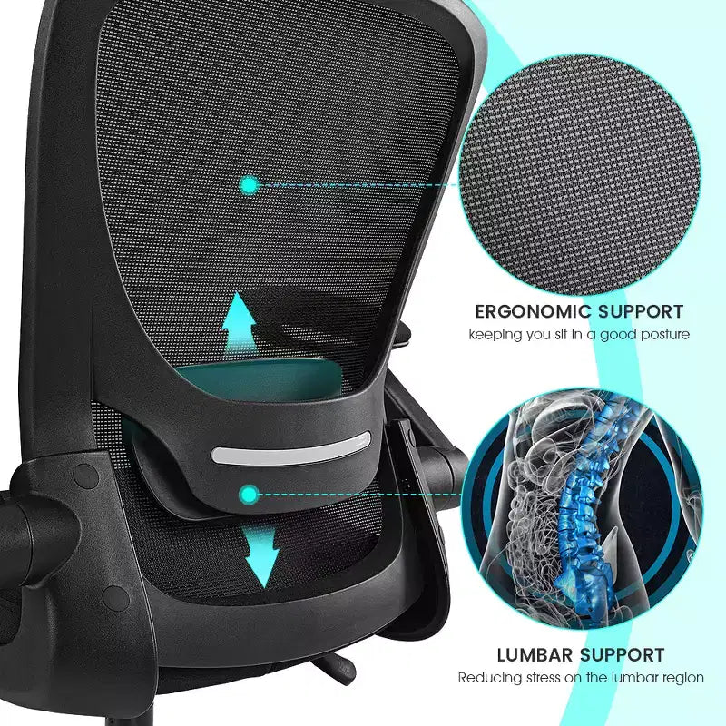 EUREKA ERGONOMIC Serie ONYX, Sedia da Ufficio Ergonomica