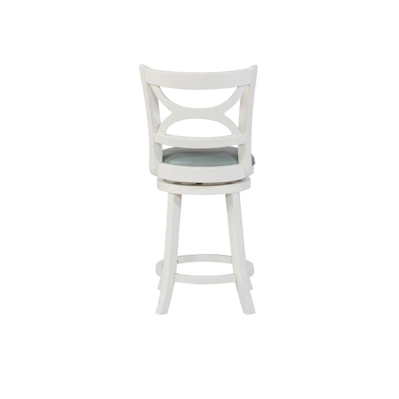Sgabello girevole crema e azzurro per bar/bancone — 1 posto