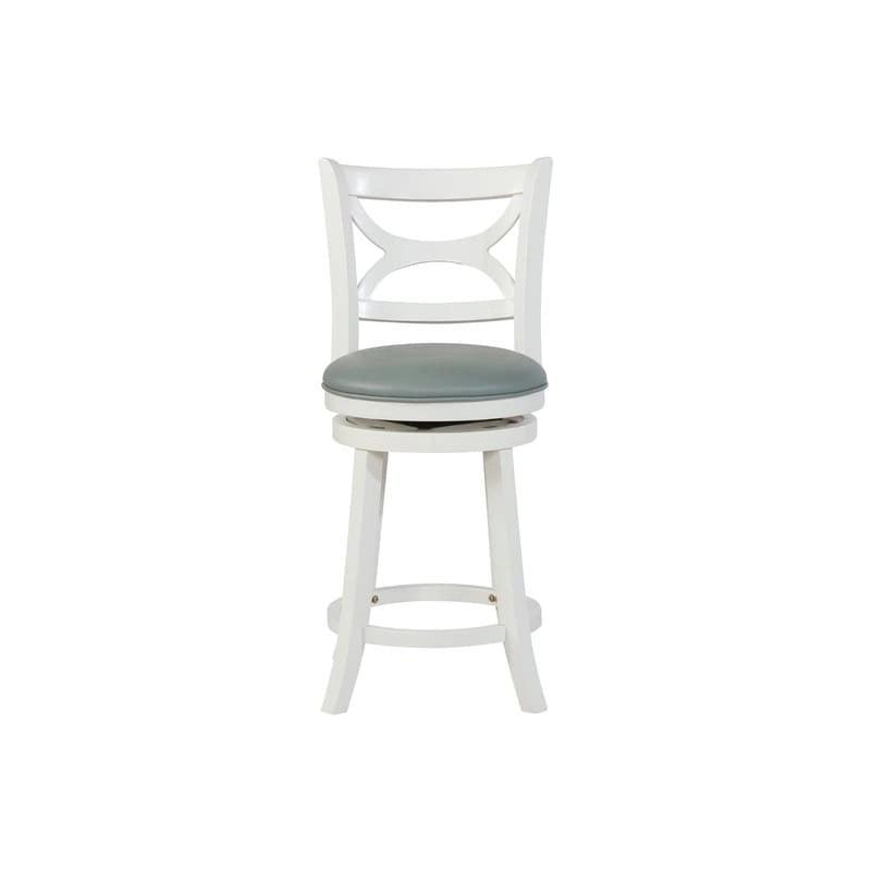 Sgabello girevole crema e azzurro per bar/bancone — 1 posto