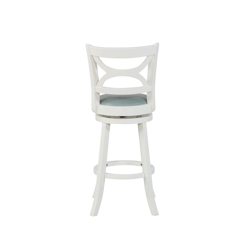 Sgabello girevole crema e azzurro per bar/bancone — 1 posto