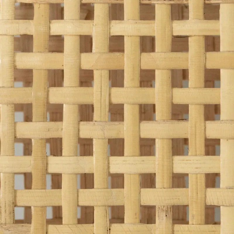 Sgabello da bar in rattan con struttura in legno di teak