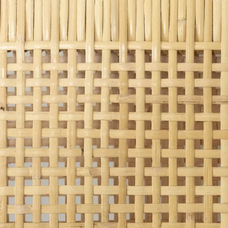 Sgabello da bar in rattan con struttura in legno di teak