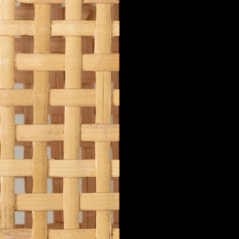 Sgabello da bar in rattan con struttura in legno di teak