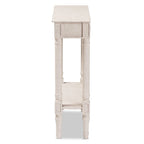 Consolle a 1 cassetto sbiancata stile rustico