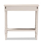 Consolle a 1 cassetto sbiancata stile rustico