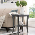 Tavolino sottile con ripiano, grigio/rosso ciliegia — 1 persona