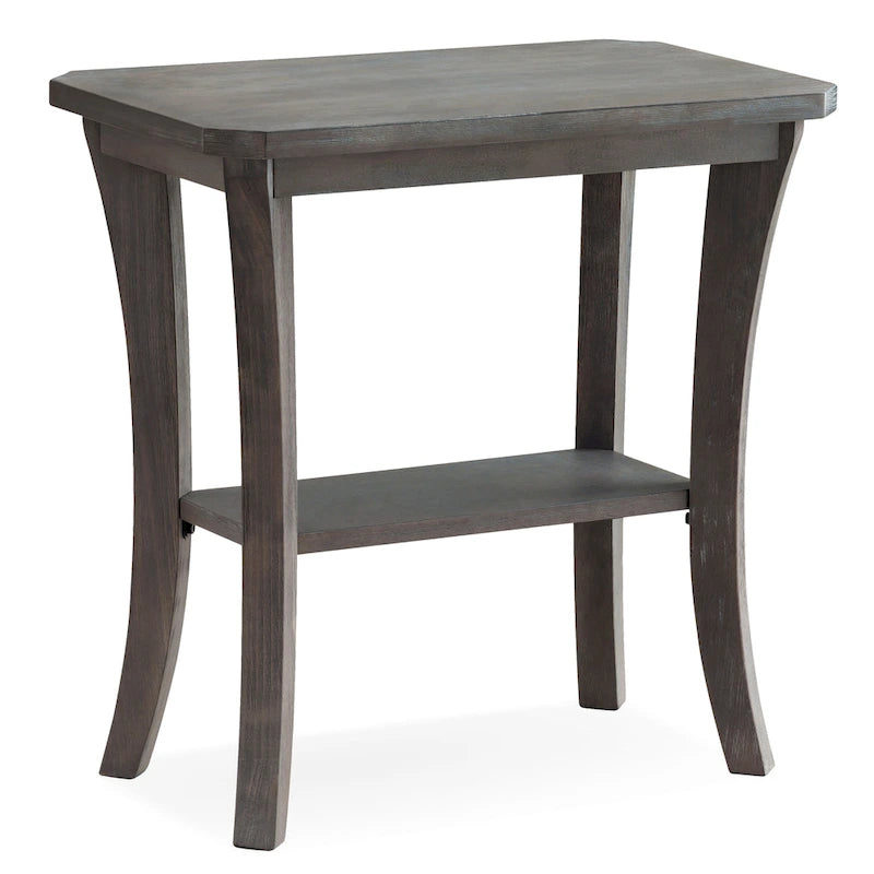 Tavolino sottile con ripiano, grigio/rosso ciliegia — 1 persona
