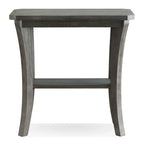 Tavolino sottile con ripiano, grigio/rosso ciliegia — 1 persona