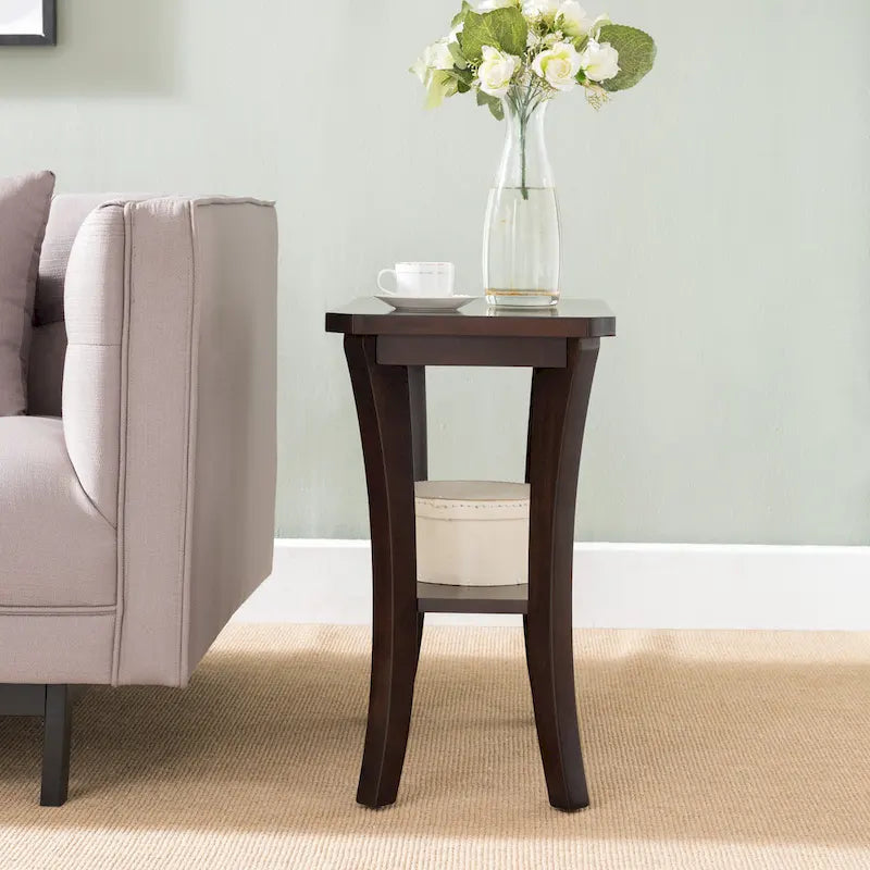Tavolino sottile con ripiano, grigio/rosso ciliegia — 1 persona
