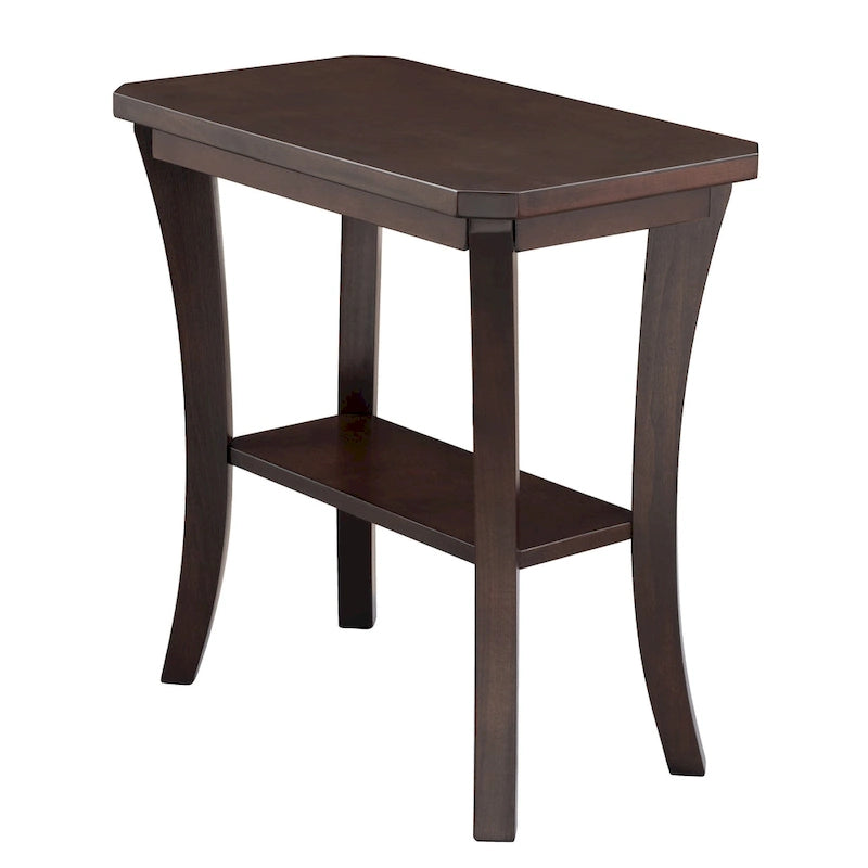 Tavolino sottile con ripiano, grigio/rosso ciliegia — 1 persona