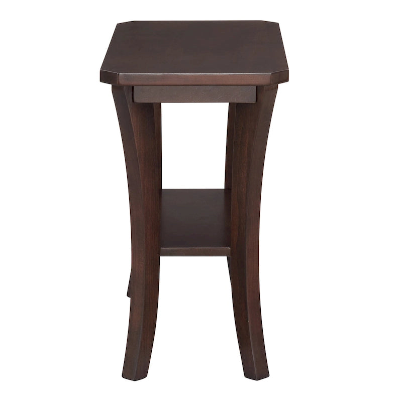 Tavolino sottile con ripiano, grigio/rosso ciliegia — 1 persona