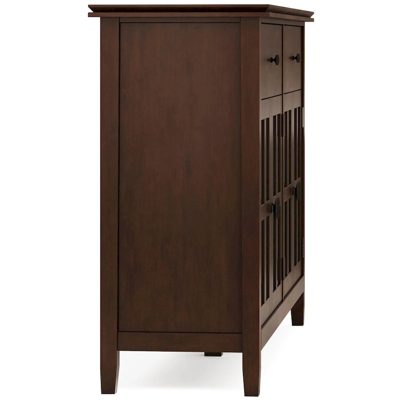 Credenza/Buffet grande a 4 ante Stratford 60, in legno massello, stile tradizionale - 17p x 60l x 34a