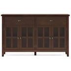 Credenza/Buffet grande a 4 ante Stratford 60, in legno massello, stile tradizionale - 17p x 60l x 34a