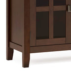 Credenza/Buffet grande a 4 ante Stratford 60, in legno massello, stile tradizionale - 17p x 60l x 34a