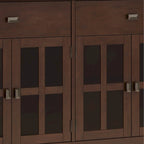 Credenza/Buffet grande a 4 ante Stratford 60, in legno massello, stile tradizionale - 17p x 60l x 34a