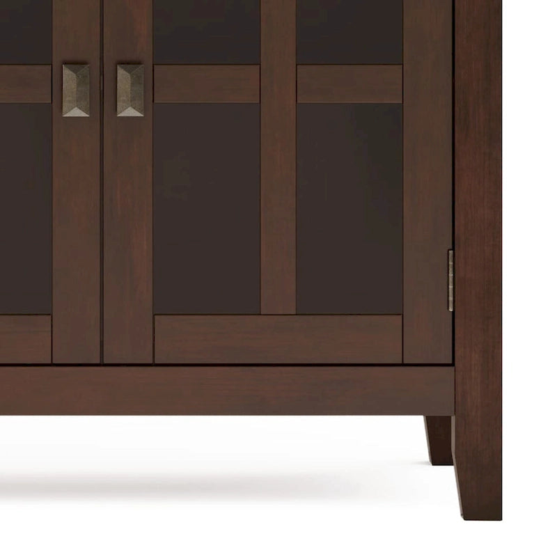 Credenza/Buffet grande a 4 ante Stratford 60, in legno massello, stile tradizionale - 17p x 60l x 34a
