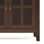 Credenza/Buffet grande a 4 ante Stratford 60, in legno massello, stile tradizionale - 17p x 60l x 34a