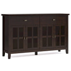 Credenza/Buffet grande a 4 ante Stratford 60, in legno massello, stile tradizionale - 17p x 60l x 34a