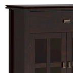 Credenza/Buffet grande a 4 ante Stratford 60, in legno massello, stile tradizionale - 17p x 60l x 34a