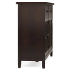 Credenza/Buffet grande a 4 ante Stratford 60, in legno massello, stile tradizionale - 17p x 60l x 34a